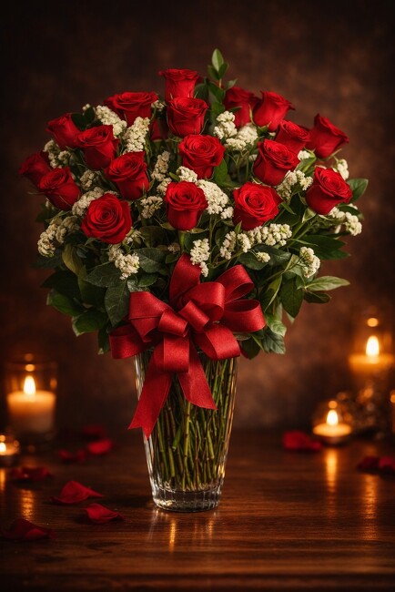 TWO DOZEN RED ROSE BOUQUET from FlowerCraft in Atlanta, GA