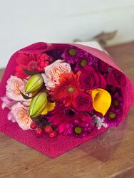 Mother's Day Flower Bouquet Wrapped Mother's Day Flower Bouquet Wrapped